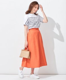 自由区 【洗える】Le minor(ルミノア) ボーダーカットソー