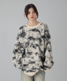 WEGO 【ユニセックス着用ITEM/MLサイズ展開】ファジーパターンプルオーバー