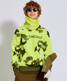 PW CIRCULUS 【MEN】Spark dot camouflage 軽量ニット ゴルフ