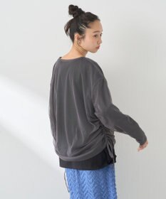 earth music&ecology ＳＥＴ２点ドロストシアープルオーバー＋ロゴＴｅｅ