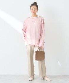 earth music&ecology ＳＥＴ２点ドロストシアープルオーバー＋ロゴＴｅｅ