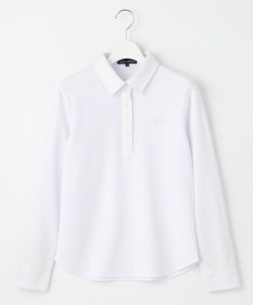 23区GOLF 【WOMEN】【吸水速乾・UVケア】エンブロイダリー長袖シャツ 1枚で決まる 動きやすさ◎