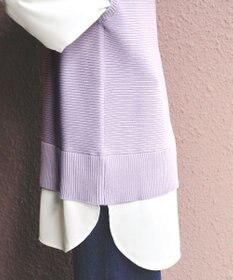 Tiaclasse L 【新色追加・2way・洗える】シャツドッキングニットベスト