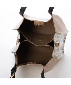 UNBILLION カシュカシュ cachecache / フェイクレザーショルダーバッグ付スクエアトート