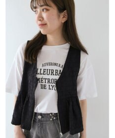 Green Parks ジャガードペプラムＺｉｐベスト