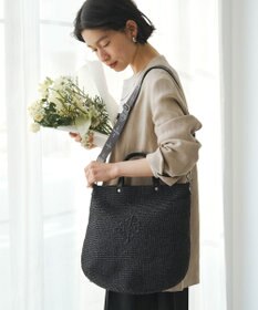 russet スリム2WAYトートバッグ <ナイロンラフィア>(CE-1717-WEB)