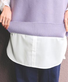 Tiaclasse L 【新色追加・2way・洗える】シャツドッキングニットベスト