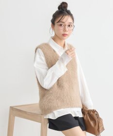 earth music&ecology シャギーベスト