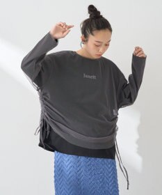 earth music&ecology ＳＥＴ２点ドロストシアープルオーバー＋ロゴＴｅｅ