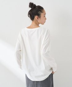 earth music&ecology ＳＥＴ２点ドロストシアープルオーバー＋ロゴＴｅｅ