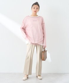 earth music&ecology ＳＥＴ２点ドロストシアープルオーバー＋ロゴＴｅｅ