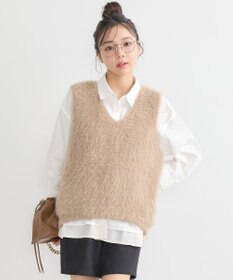 earth music&ecology シャギーベスト