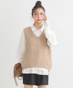 earth music&ecology シャギーベスト