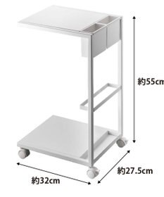 tower サイドテーブルワゴン タワー ホワイト