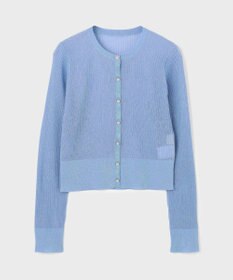 GRACE CONTINENTAL ラメリブシアーニットカーディガン