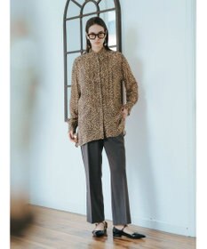 YECCA VECCA フリルデザインロングシャツ