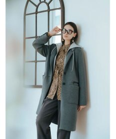 YECCA VECCA フリルデザインロングシャツ