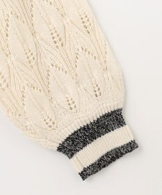 ANY SIS 【洗える】透かし編みニット カーディガン