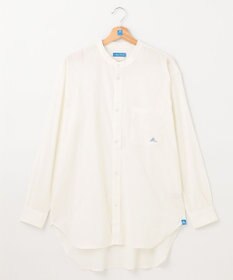 SHARE PARK MENS 【UVカット・撥水・ストレッチ】イージーデニムノーカラーシャツ