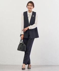 J.PRESS LADIES S 【セットアップ対応】セラテリーダブルクロス ジレ