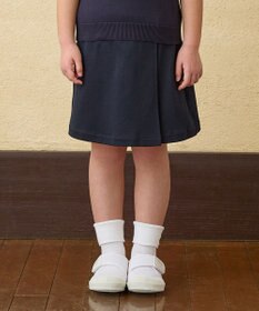 MIKI HOUSE HOT BISCUITS 【90-130cm】綿素材の巻きスカート風キュロットスカート