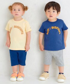 MIKI HOUSE HOT BISCUITS 【70-120cm】ロゴシリーズ 半袖Tシャツ
