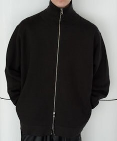 UNFILO MENS 【男女兼用/新色追加】スウェットライク ジップ タートルネックニット [24年秋冬商品]