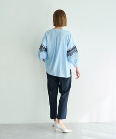 YECCA VECCA レース切替スキッパーブラウス