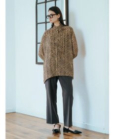 YECCA VECCA フリルデザインロングシャツ