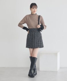 earth music&ecology ハイネックリブニットプルオーバー