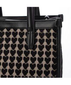 UNBILLION カシュカシュ cachecache / ハート柄レーススクエア2wayトート