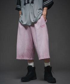 WEGO 【ユニセックス着用ITEM/ウエストゴム】ダメージアップリケショートパンツ