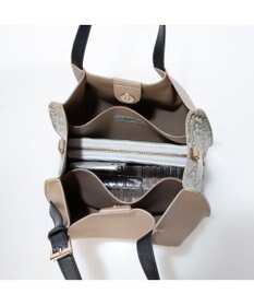 UNBILLION カシュカシュ cachecache / フェイクレザーショルダーバッグ付スクエアトート