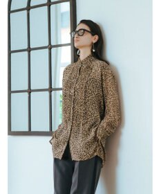 YECCA VECCA フリルデザインロングシャツ