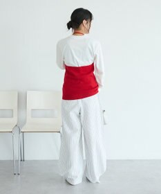 CRAFT STANDARD BOUTIQUE ベルトデザインワイドパンツ