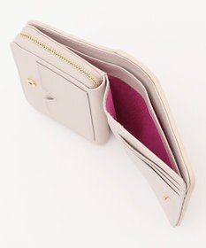 LA BAGAGERIE シープレザープリーツ加工二つ折り財布