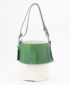 23区 【STORY7月号掲載】MARCO MASI レザーキャンバスコンビ ショルダーバッグ