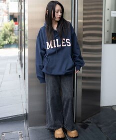 WEGO 【ユニセックス着用ITEM/SMLサイズ展開】グラフィックロゴプルパーカー