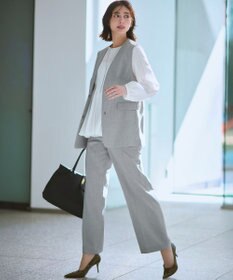 23区 アイアスマットストレッチ ノーカラージレ