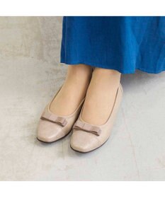 Riz raffinee <Riz raffinee>リボン付きローヒールパンプス