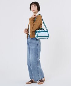 LeSportsac MINI DUFFEL CROSSBODY/スペクテイタークリアスカイ/ティール