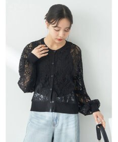 earth music&ecology レースカーディガン