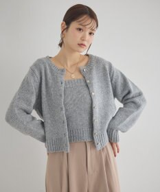 earth music&ecology 【セット2点】SET2点フラワースパンコールカーデ＋ビスチェ