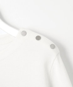 J.PRESS LADIES L 【洗える】Cotton Acetate パネルボーダー プルオーバー ニット