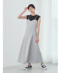 earth music&ecology スウェットキャミワンピース