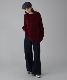 WEGO 【ユニセックス着用ITEM/MLサイズ展開】ベロアモールプルオーバー