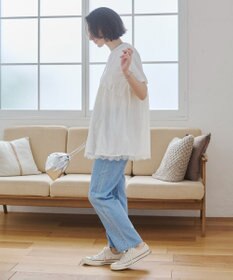 WEGO 【ANGIE VINTAGE】サテンレースドッキングレイヤードトップス