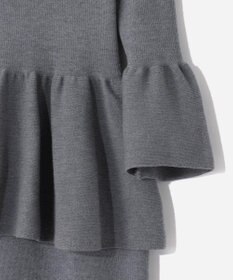 GRACE CONTINENTAL ペプラムニットワンピース