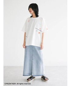 Green Parks ムジークタイガー／手書き風刺しゅうＴシャツ