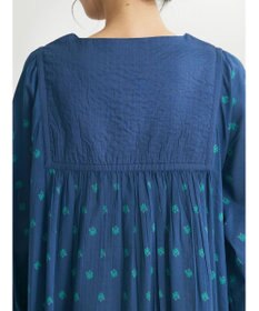 CRAFT STANDARD BOUTIQUE インド綿混キルト切替花柄ワンピース